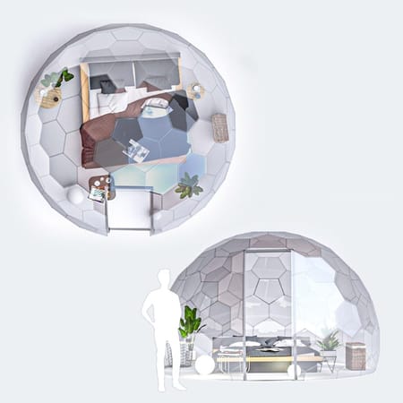 Hypedome S - Appliance - Glamping Bedroom