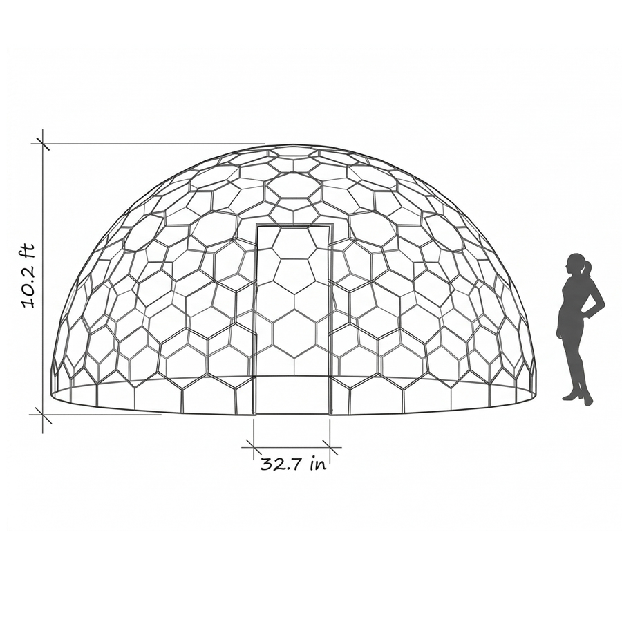 Hypedome L Front Diagram