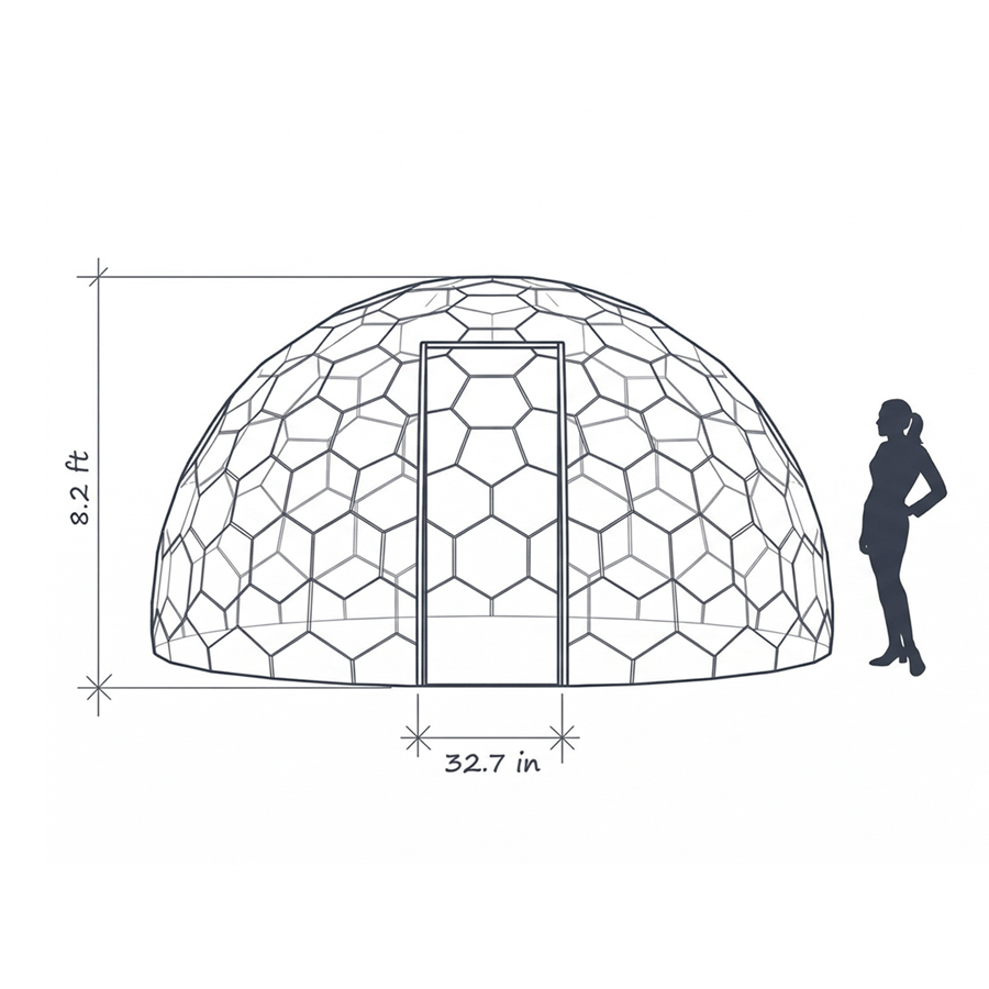 Hypedome M Front Diagram