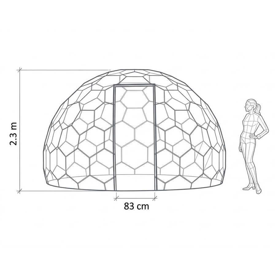 Hypedome S Front Diagram