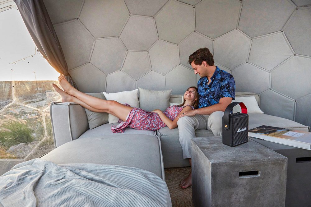 A calm Wellness Dome set up for rest and recovery