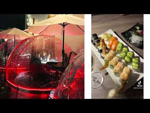 Hypedome Dining Pods at Exquisite SanKai Sushi Restaurant in Edmonds