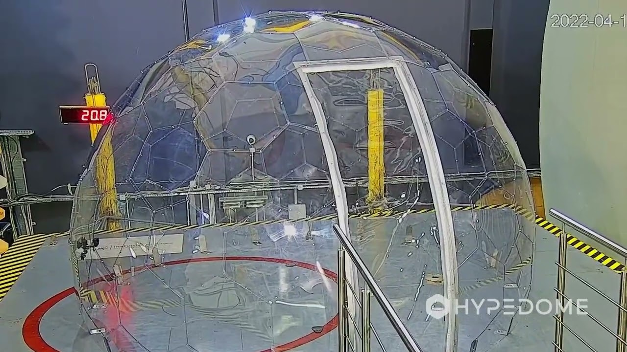 Hypedome - Test en soufflerie