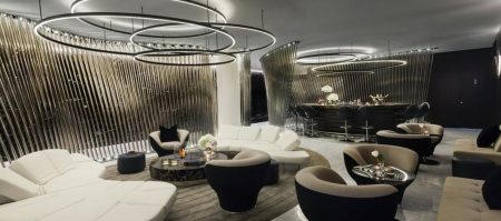 Luxurious hotel lobby