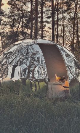Hypedome S - Glamping in the autumn pine forest