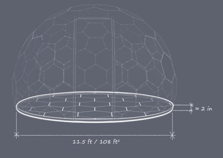 Hypedome S - Insulated Modular Base - Imperial