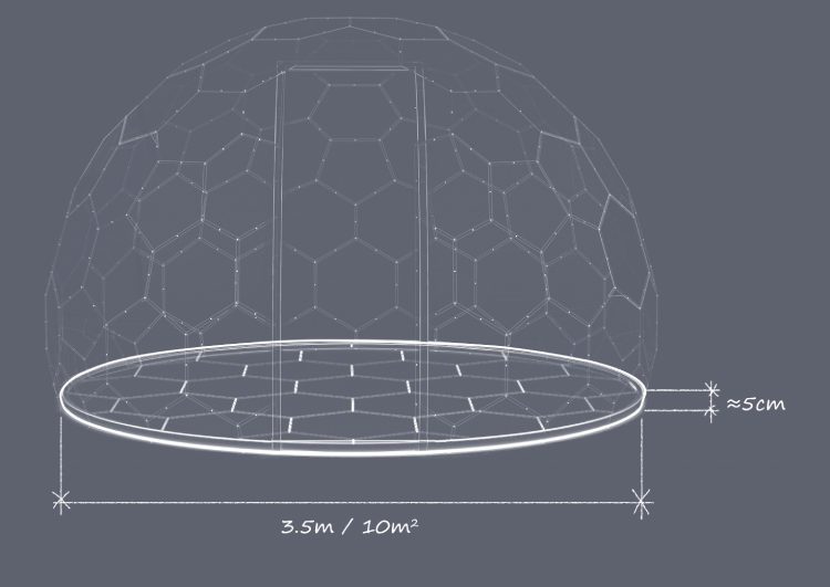Hypedome S - Insulated Modular Base - Metric