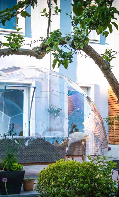 Garden pod on a terrace