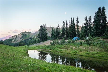 Glamping business in the mountains
