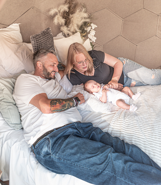 Familie in der Gondel