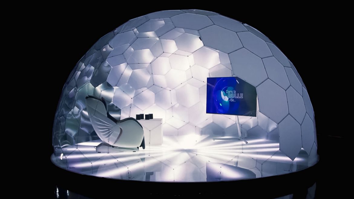 Hypedome opal dome dans l'émission de télévision belge