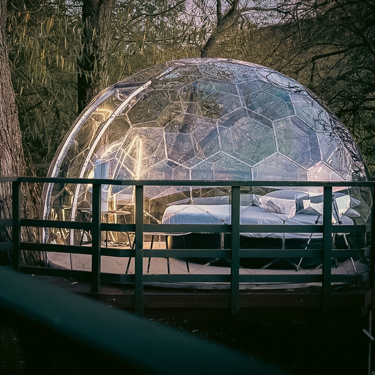 Pods de glamping clairs à acheter