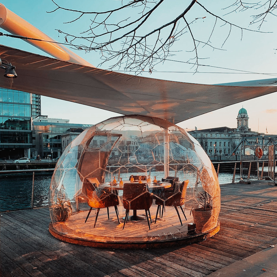 Dining in a dome experience in Tequila Jack's