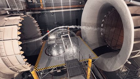 Hypedome in the wind tunnel test