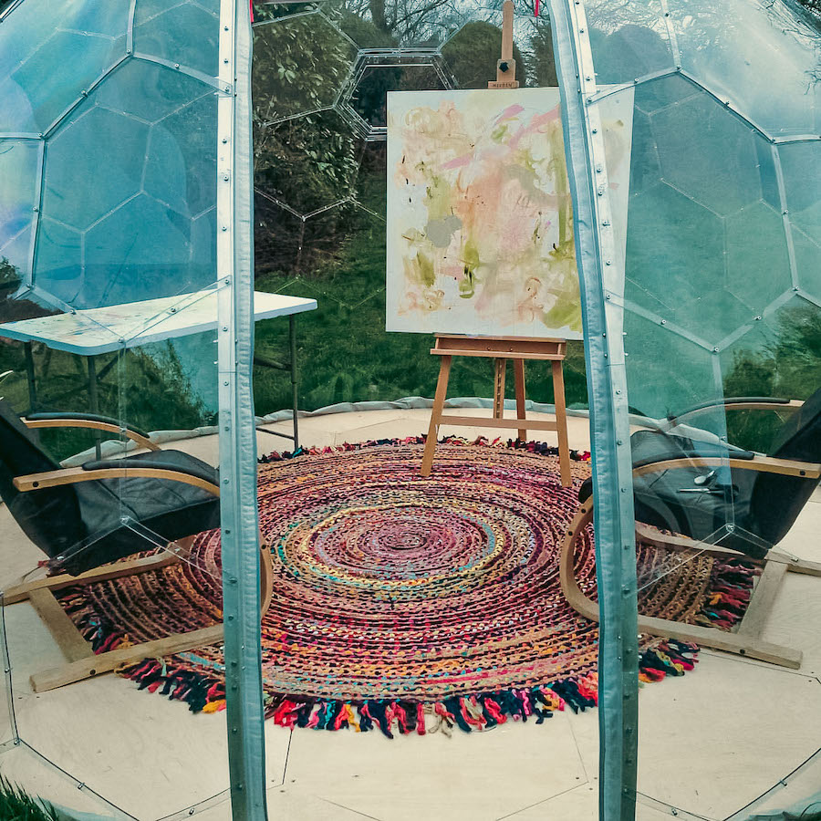 Kunstraum in einer Hinterhof-Gondel