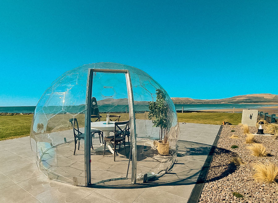 Hypedome exposé au soleil pour réduire la condensation