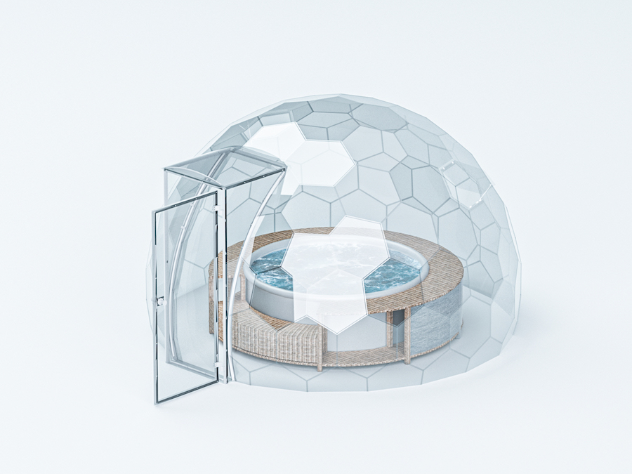 Auvent pour jacuzzi