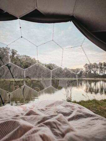 Amazing view from inside the glamping dome