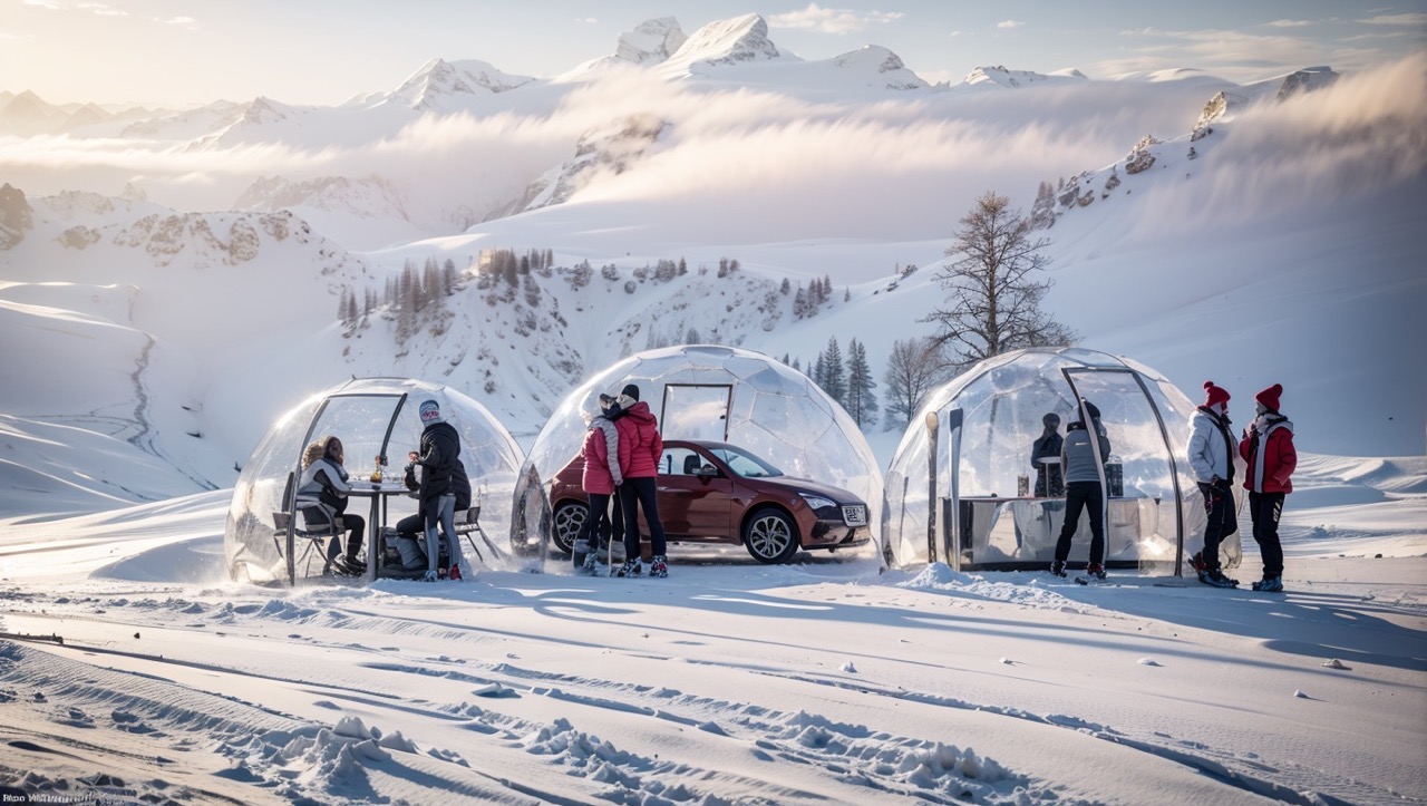 Promoting winter business inside a Hypedome