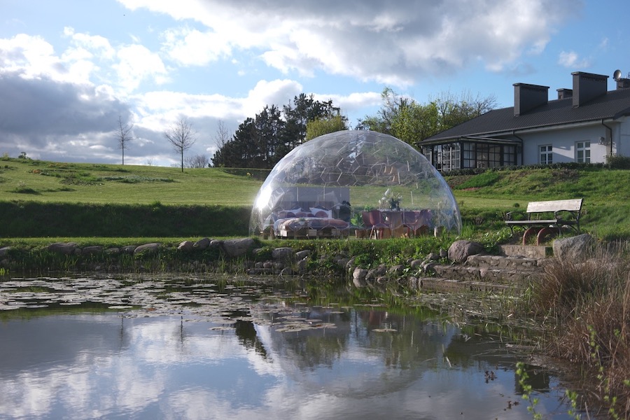 Hypedome L grand dôme géodésique de glamping