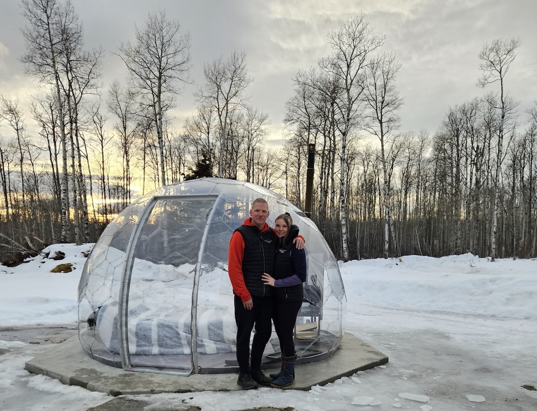 Pam and Ian and their Hypedome bedroom dome