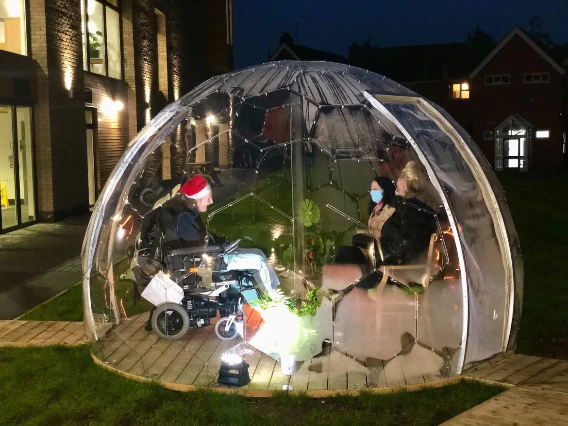 Care Home visit in a Hypedome pod