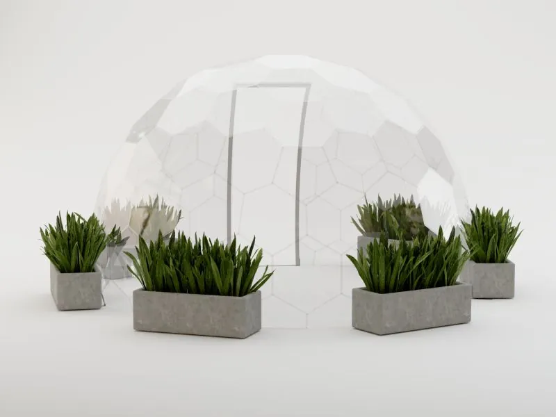 hypedome s – balast feet – planters