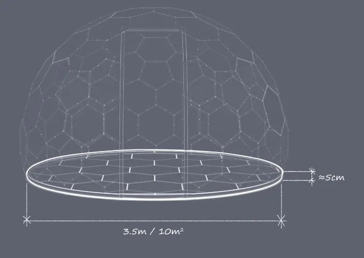 Hypedome S - Insulated Modular Base - Metric