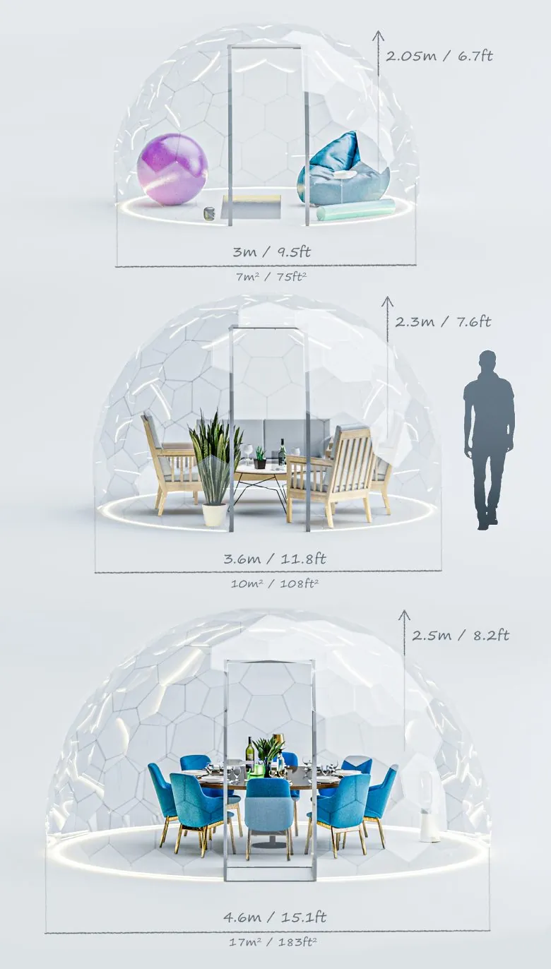 Hypedome garden dome sizes