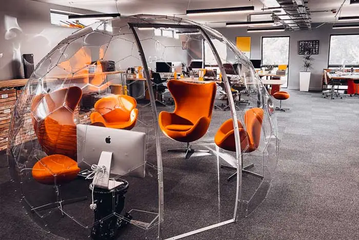 Indoor corporate office pod