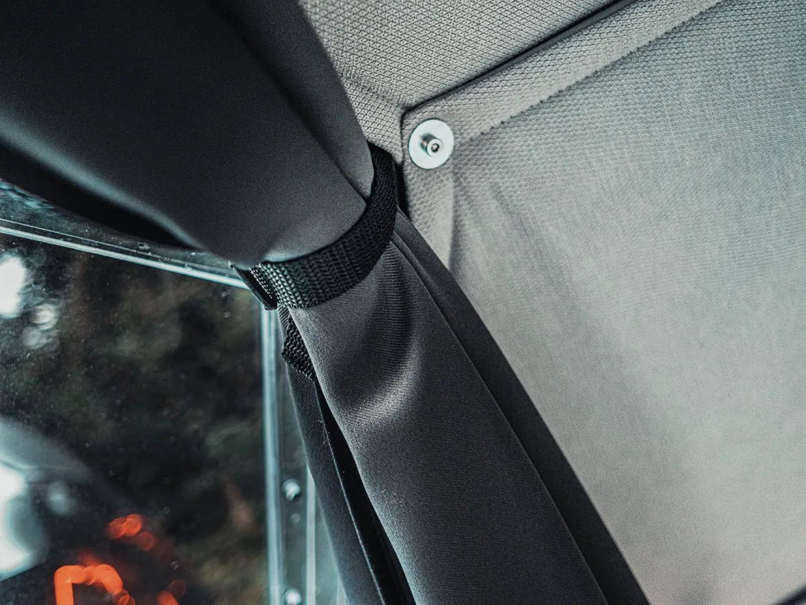 Curtain for privacy in a dome