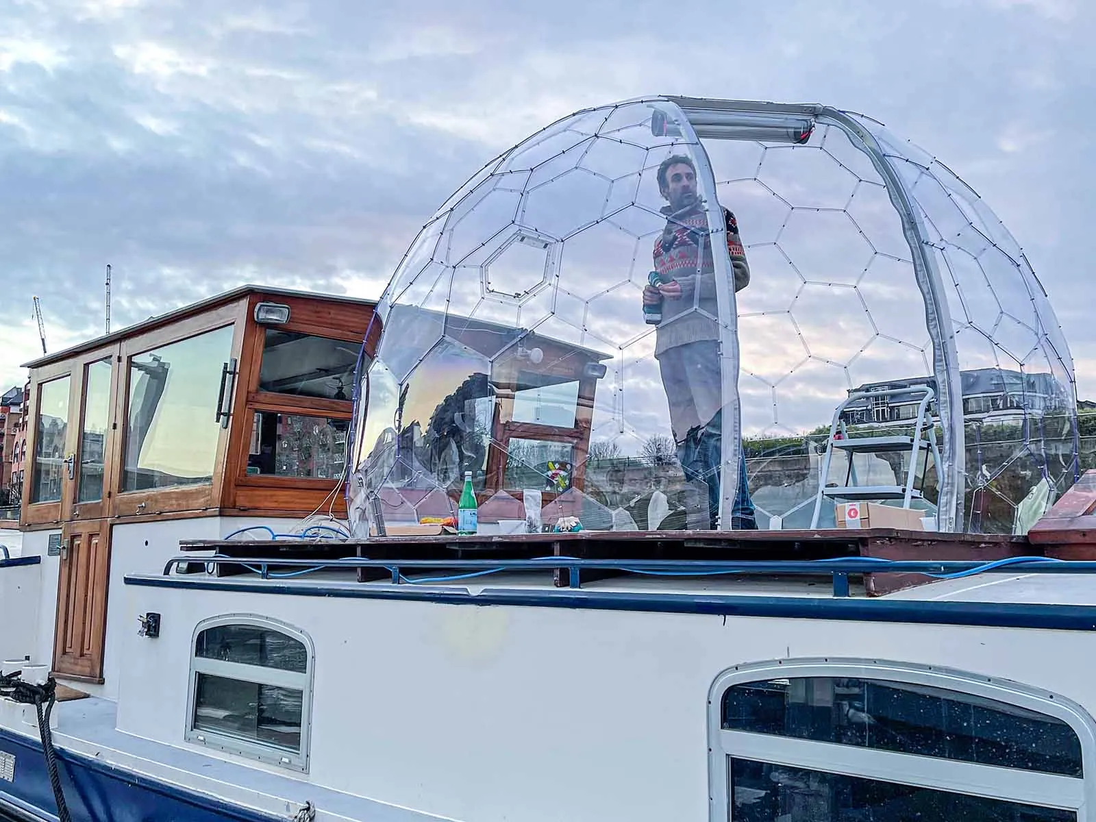 Dome on a boat