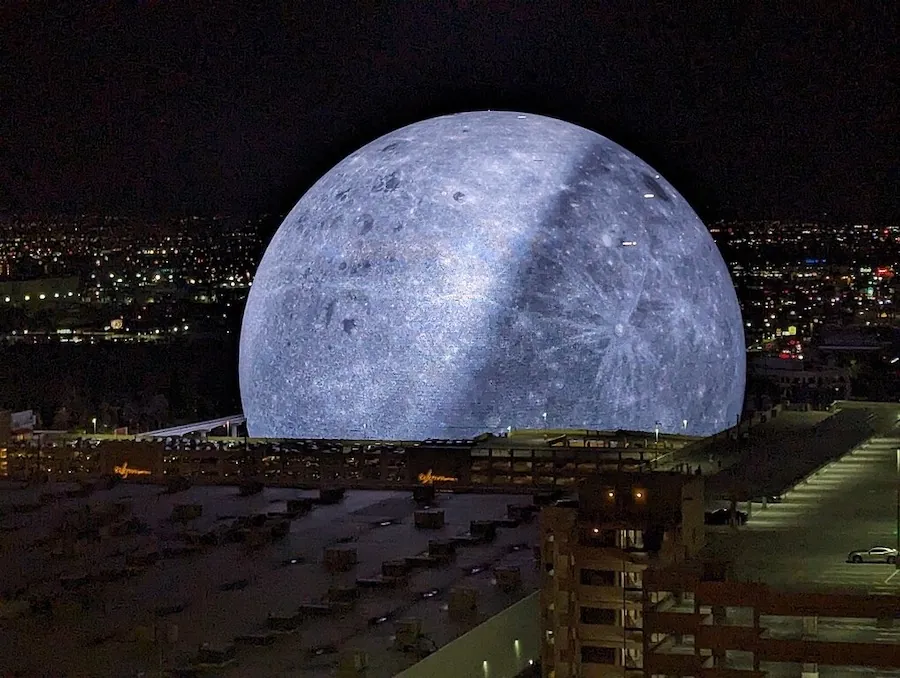 Sphere dome in Las Vegas