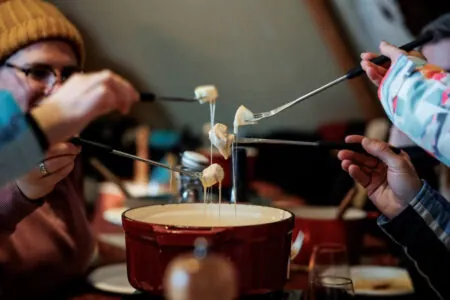 Cheese fondue in the Alpine Nature Experience