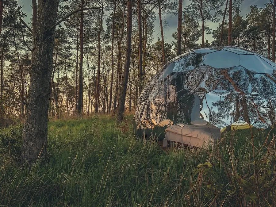 Mirror dome shelter