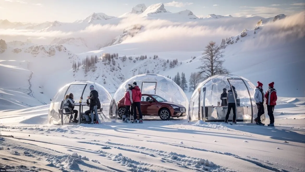 Promoting winter business inside a Hypedome
