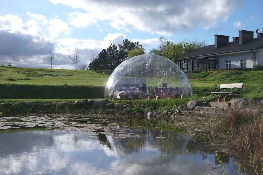 Hypedome L large geodesic glamping dome