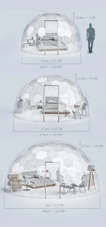 Hypedome_Dome_Sizes_Glamping_Mobile