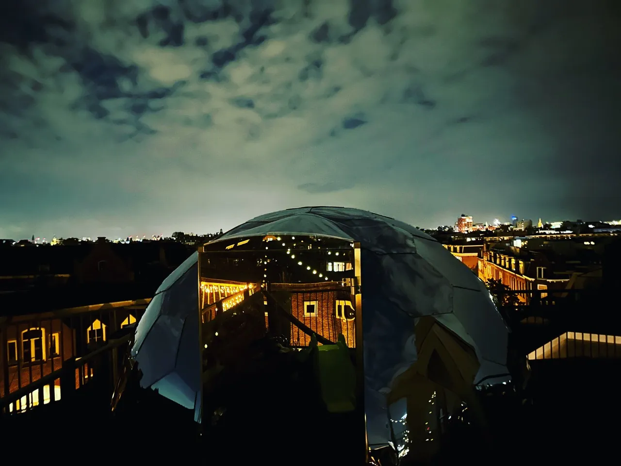 Mirror Dome on the rooftop