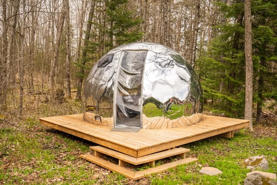 Airbnb mirror geodome