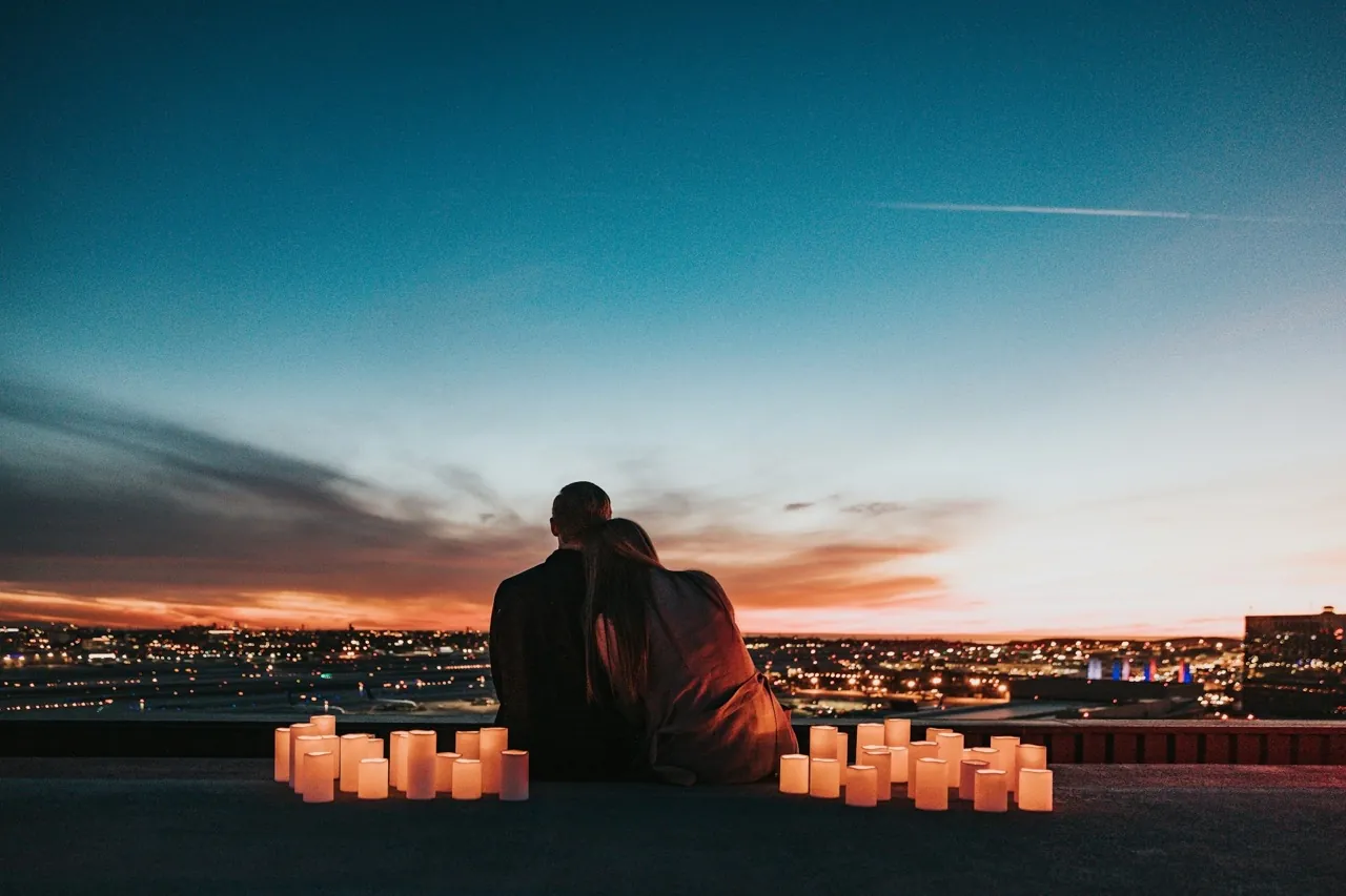 Outside sleeping on a rooftop