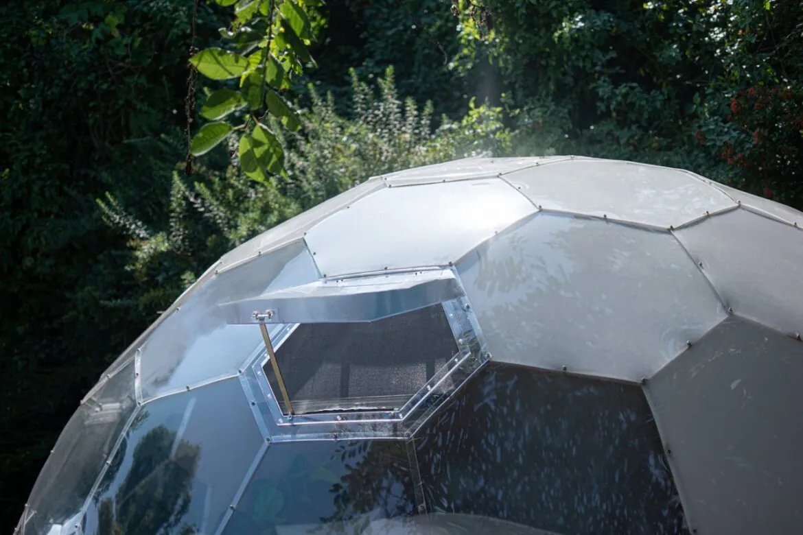 Hypedome window mosquito screen