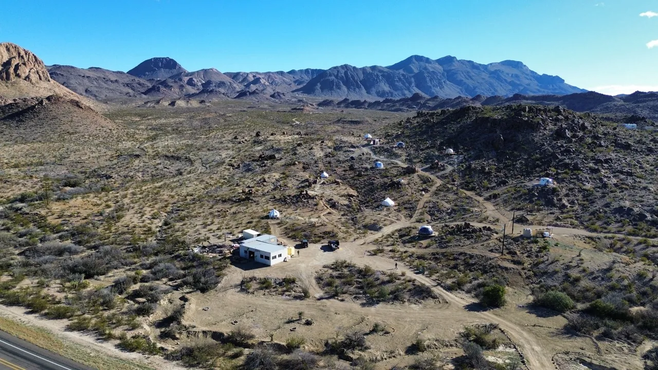 Space Cowboys glamping site in Terlingua, Texas