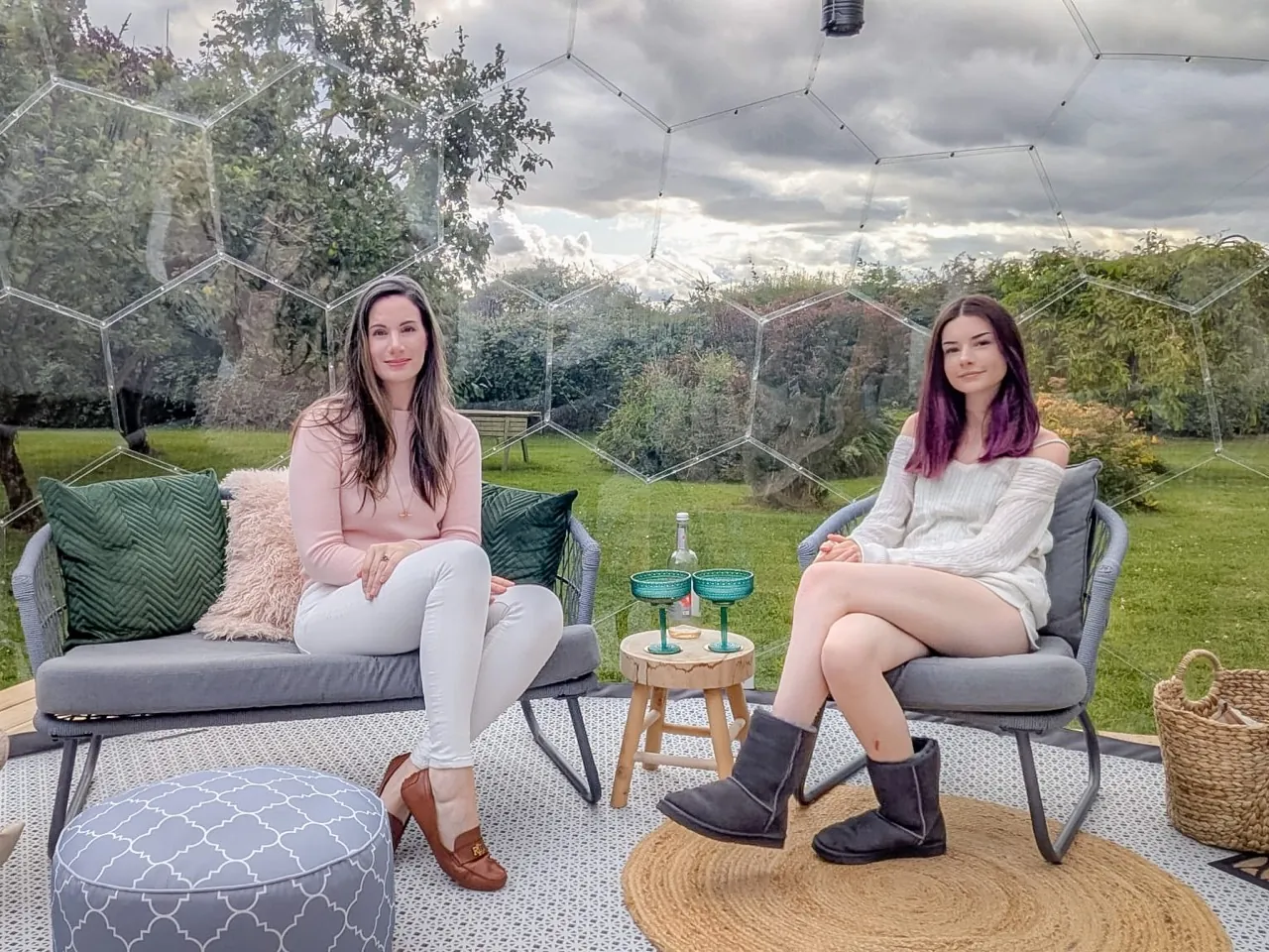 Visiting Cassandra’s Garden Dome in a Windy Orchard in Ireland