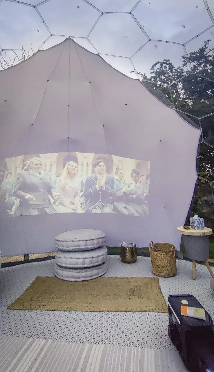 A movie night in Hypedome
