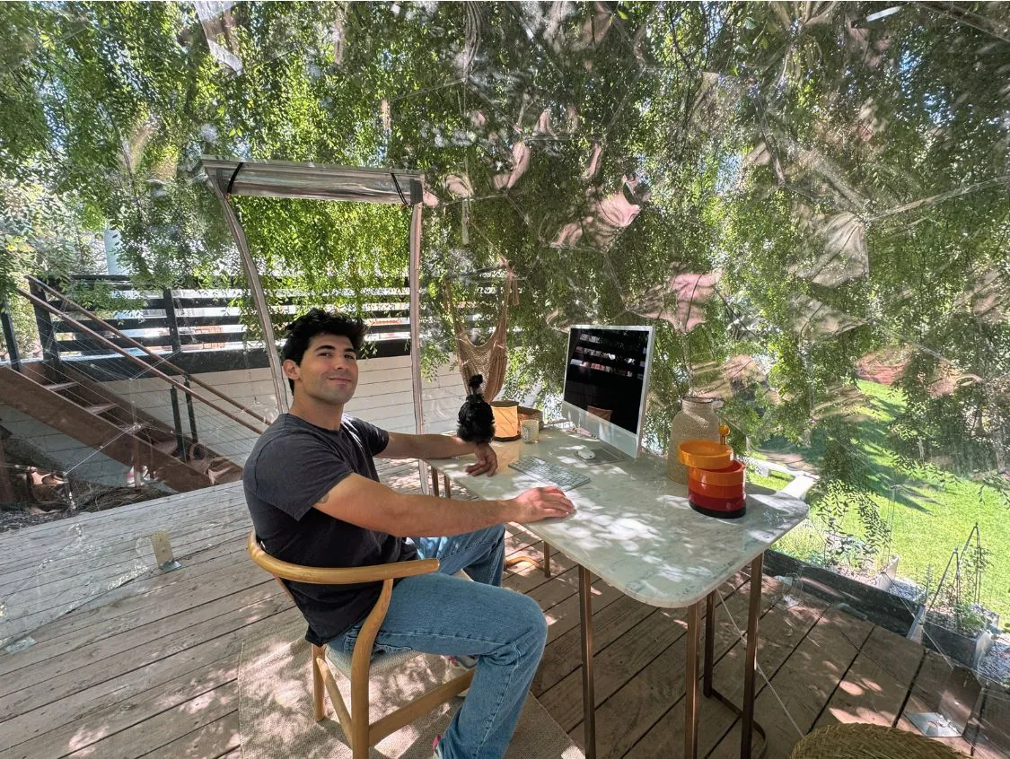 Visiting Tal’s Outdoor Office in Los Angeles: Garden Office in a Hypedome