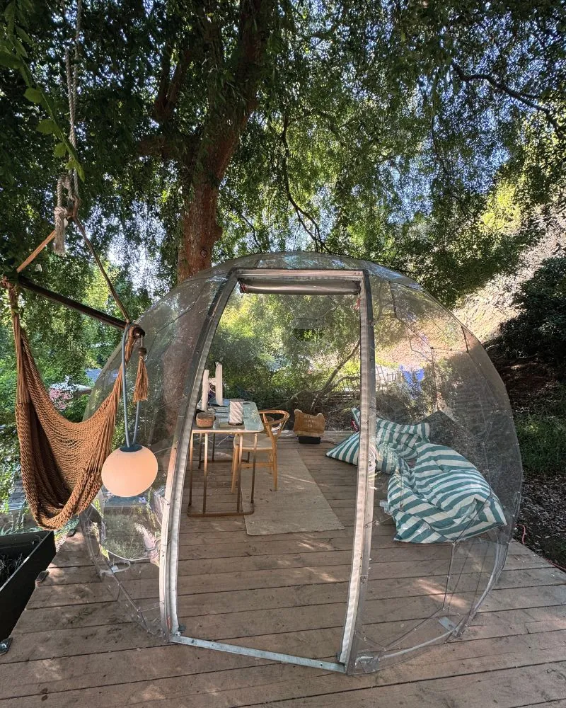Outdoor office under the tree in LA
