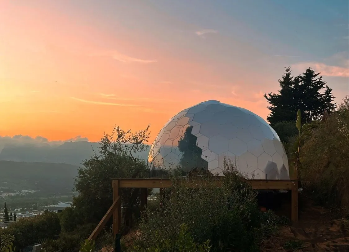 How to start a glamping business on a small budget with one dome