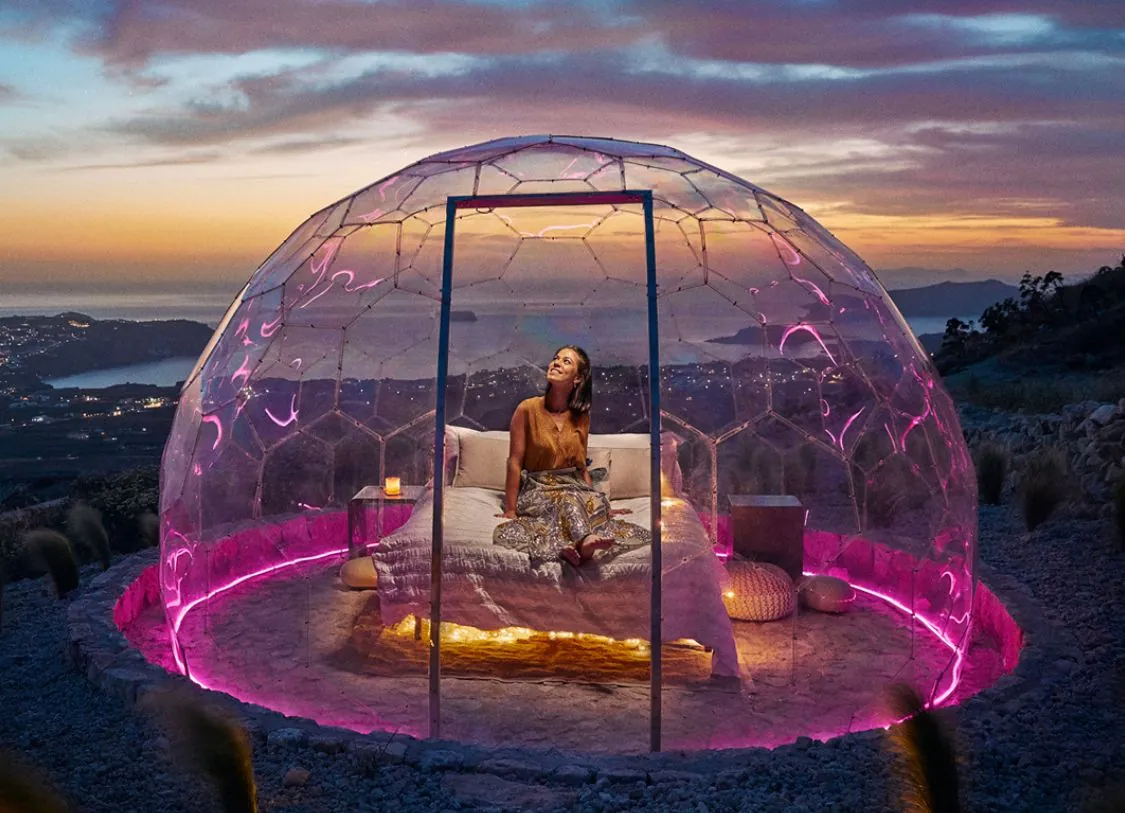 Hypedome couple's retreat